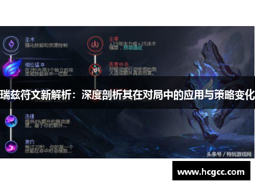 瑞兹符文新解析:深度剖析其在对局中的应用与策略变化 瑞兹符文新解析:深度剖析其在对局中的应用与策略变化